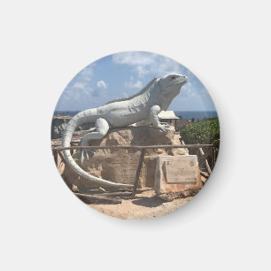Leguan-Skulptur Isla Mujeres, Mexiko-Magnet Magnet