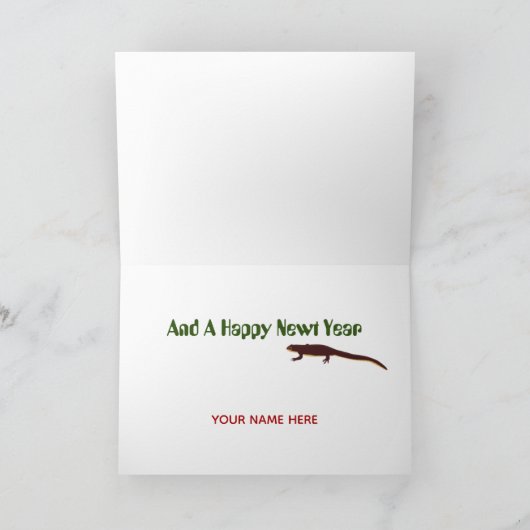 Leguan-Wunsch Sie frohen Weihnachten (Innenseite)