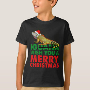 Leguan wünscht dir ein frohes Weihnachtsfest Lusti T-Shirt