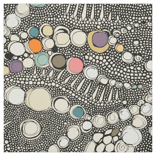 Leguanenhaut, schwarzer Pop Stoff (Muster)