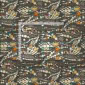 Leguanenhaut, schwarzer Pop Stoff (Kachel)