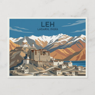 Leh Ladakh Indien Reise Postkarte
