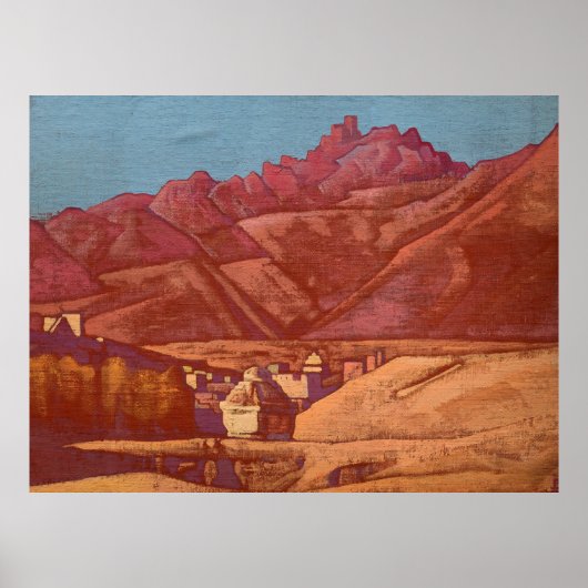 Leh, Ladakh von Nicholas Roerich Poster (Vorne)