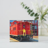 Lehigh/NE Caboose 583 Postkarte (Stehend Vorderseite)