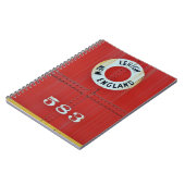 Lehigh & New England Railroad 583 Boxcar Caboose Notizblock (Linke Seite)