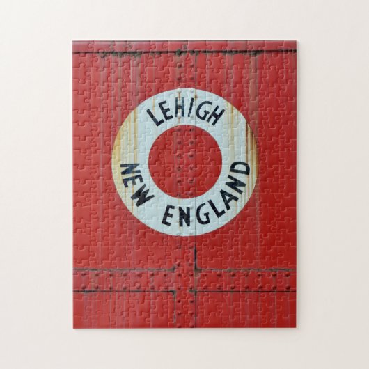 Lehigh & New England Railroad 583 Boxcar Caboose Puzzle (Vertikal)