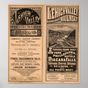 Lehigh Tal-Eisenbahn Poster