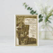 Lehigh Valley Railroad 1897 Vintages Zugplakat Postkarte (Stehend Vorderseite)