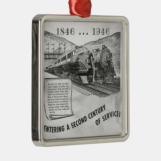 Lehigh Valley Railroad 2. Jahrhundert Ornament Aus Metall (Rechts)