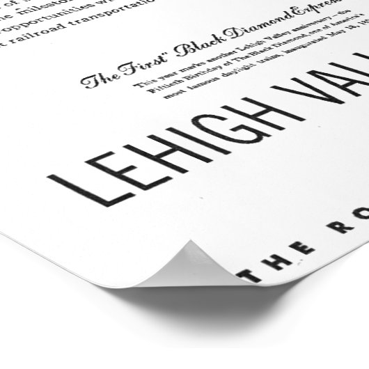 Lehigh Valley Railroad-A Second Century Service Poster (Ecke)