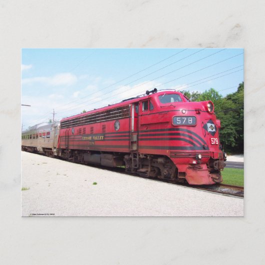 Lehigh Valley Railroad F-7A #578 am Kap May N.J. Postkarte (Vorderseite)