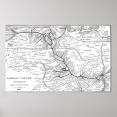 Lehigh Valley Railroad Map 1903 Poster (Vorne)