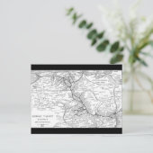 Lehigh Valley Railroad Map 1903 Postkarte (Stehend Vorderseite)