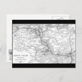 Lehigh Valley Railroad Map 1903 Postkarte (Vorne/Hinten)