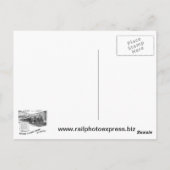 Lehigh Valley Railroad Map 1903 Postkarte (Rückseite)