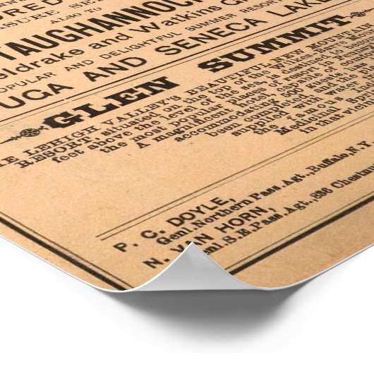 Lehigh Valley Railway Poster (Ecke)