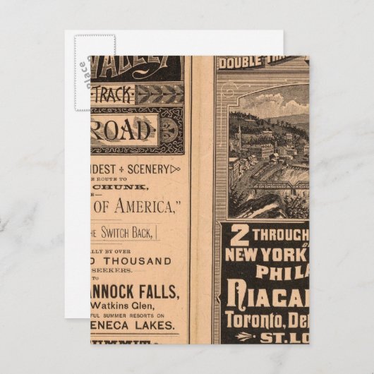 Lehigh Valley Railway Postkarte (Vorne/Hinten)