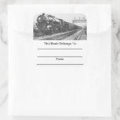 Lehigh Valley Train Buchzeichen Quadratischer Aufkleber (Tasche)