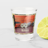 Lehm visiert die personalisierte schnapsglas (Vorderseite)