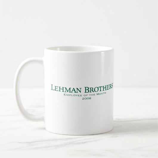Lehman Brothers Mitarbeiter der Monatsarbeitszeit Kaffeetasse (Links)