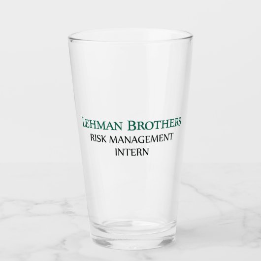 Lehman Brothers Risk Management Intern Tasse (Vorderseite)
