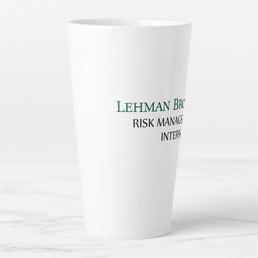 Lehman Brothers Risk Management Intern Tasse (Vorderseite)