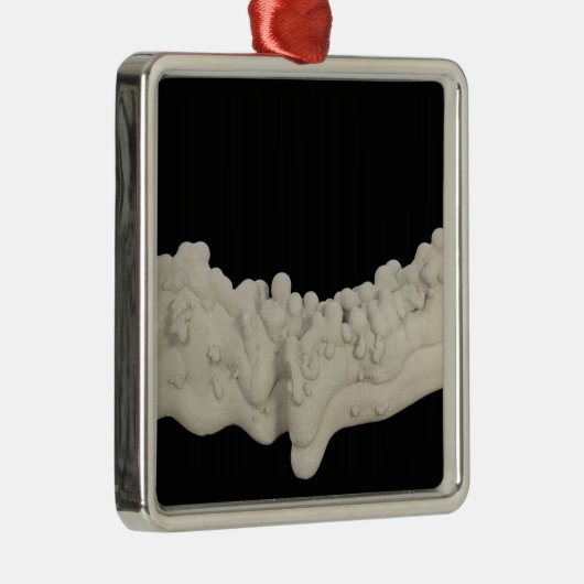 LehmConcretion Silbernes Ornament (Rechts)