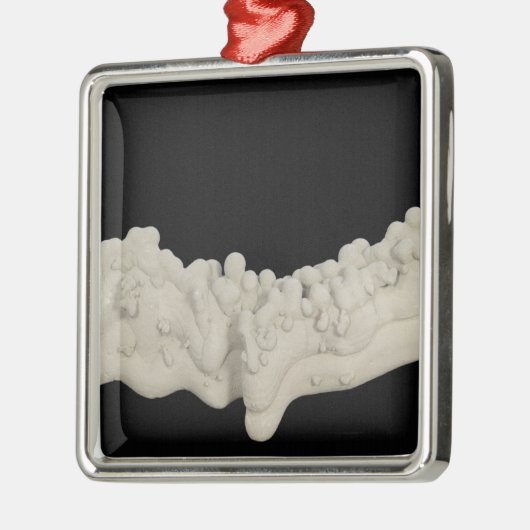 LehmConcretion Silbernes Ornament (Links)