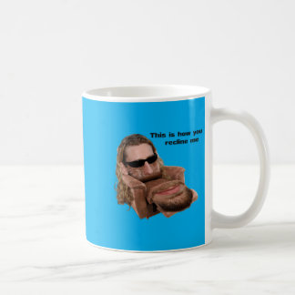 Lehne mich zurück kaffeetasse