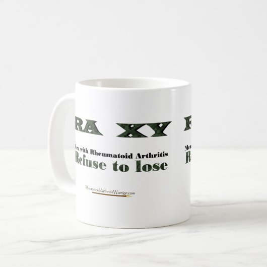 Lehnen Sie ab, Tasse der rheumatischen Arthritis (Vorderseite Links)