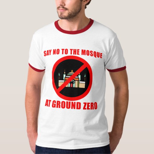 Lehnen Sie die MOSCHEE in New York City ab T-Shirt (Vorderseite)