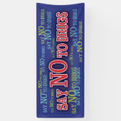 Lehnen Sie Drogen-rote Band-Wochen-Schulfahne ab Banner (Vertikal)