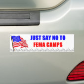 Lehnen Sie einfach FEMA-Lager ab Autoaufkleber (Auf Auto)