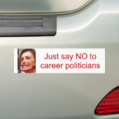 lehnen Sie einfach Karrierepolitiker/Nancy Pelosi Autoaufkleber (Auf Auto)