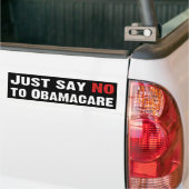 Lehnen Sie einfach Obamacare ab Autoaufkleber (Auf Lkw)