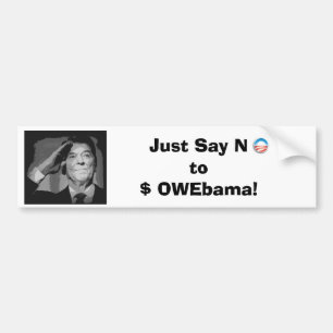 Lehnen Sie einfach $ OWEbama ab! Autoaufkleber