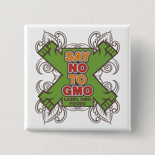 Lehnen Sie GMO ab Button (Vorderseite)