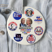 Lehnen Sie Jeb u. Hillary im Jahre 2016 ab Button (Beispiel)