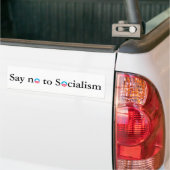 Lehnen Sie Sozialismus ab Autoaufkleber (Auf Lkw)