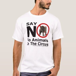 Lehnen Sie Tiere im Zirkus-Elefant-Shirt ab T-Shirt