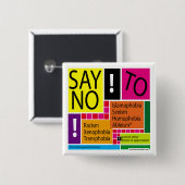 Lehnen Sie Unterdrückung ab! #Resist Button (Vorne & Hinten)