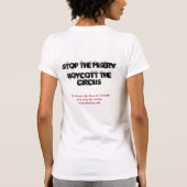 Lehnen Sie Zirkusse ab T-Shirt (Rückseite)
