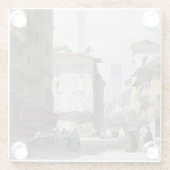 Lehnender Turm, Bologna Glasuntersetzer (Rückseite)