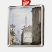 Lehnender Turm, Bologna Silbernes Ornament (Links)