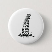 Lehnender Turm von Pisa Button (Vorderseite)
