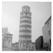 Lehnender Turm von Pisa Fliese (Vorderseite)