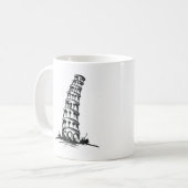 Lehnender Turm von Pisa Kaffeetasse (Vorderseite Links)
