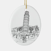 lehnender Turm von Pisa Keramik Ornament (Rechts)