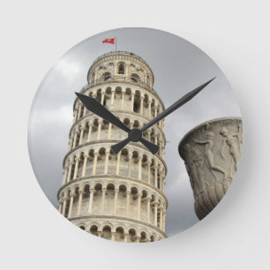 Lehnender Turm von Pisa Runde Wanduhr