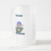 Lehnsessel-Quarterback-Tasse Mattglas Bierglas (Vorderseite Links)
